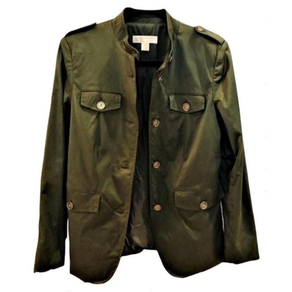 Michael Kors Army Green Utility Jacket! Sz 6